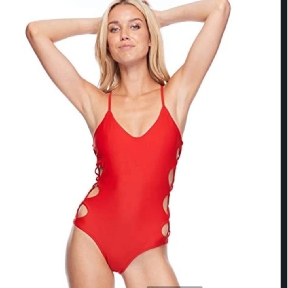 Body Glove Smothies Cassie Bandeau  One-Piece swimsuit Size 10